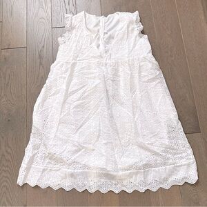 Elegant White Eyelet Romper